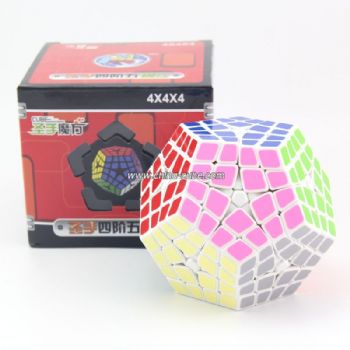 ShengShou Megaminxcube Brain Teaser Magic Cube Master Kilominx Speed Cube Twisty Puzzle  White