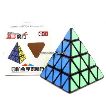 ShengShou  pyramid New Style Four Layer Speed Cube Black 11cm Big