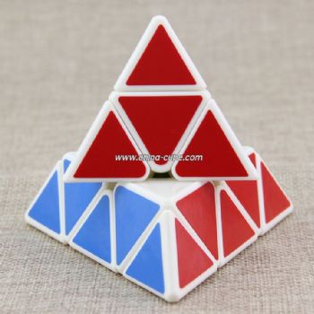 QiYi Magnetic  pyramid White Bell Magic Cube Speed Puzzle