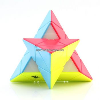 QiYi QiMing  pyramid Stickerless Magic Cube Speed cube