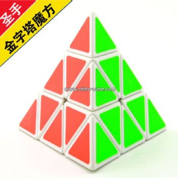 ShengShou 7098A  pyramid Magic Cube IQ White