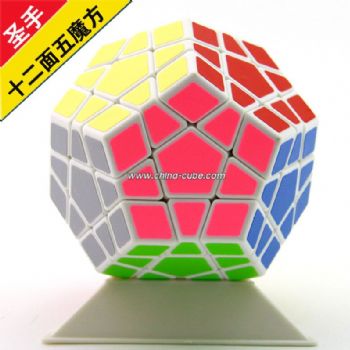 ShengShou Dodecahedron Megaminxcube Puzzle Speed Cube  White
