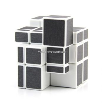ShengShou 3x3x3 Mirror Blocks Puzzle Speed Cube  57mm - White Body + Sticker
