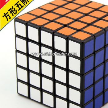 Shengshou 5x5x5Cube PVC Stickers Magic Cube Professional Puzzle Classic Toys For Children -Black