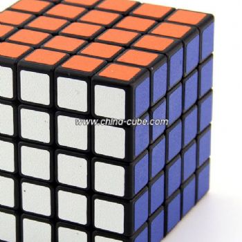 Shengshou 5x5x5 Cube Matte Stickers Magic Cube Professional Puzzle Classic Toys For Children-Black