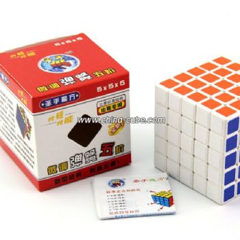 Shengshou 5x5x5 Cube Matte Stickers Magic Cube Professional Puzzle Classic Toys For Children-Black