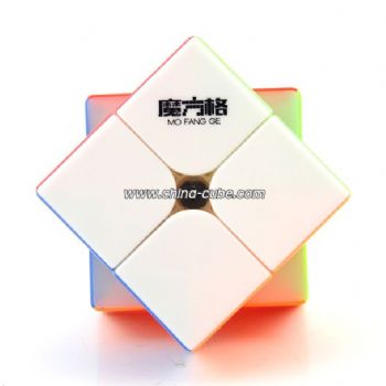 QiYi WuXia 2x2x2 Magnetic Stickerless Speed Cube - Colorful