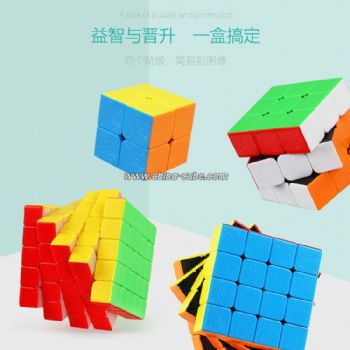 Shengshou GEM Series 4 in 1 Gift Box Packing Stickerless Speed Cube Puzzle