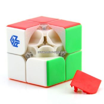 GAN249 V2 M 2x2 Magnetic Version Stickerless Speed Cube Puzzle - Colorful