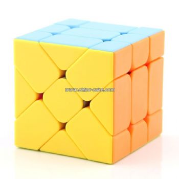 FanXin 3x3 Fisher Magic Cube Puzzle Stickerless Twist Cubo Magico 3x3x3 Triangle Shape Twist Professional Educational Toys Games