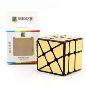 MoFang JiaoShi  3x3x3 Windmirror Cube Cubing Classroom Puzzle Magic Cube 57mm - Golden