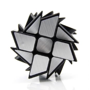 MoFang JiaoShi  3x3x3 Windmirror Cube Cubing Classroom Puzzle Magic Cube 57mm - Silver