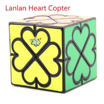 Lanlan Heart Copter Magic Cube Puzzle Black Learning&Educational Cubo magico Kid Toys as a gift