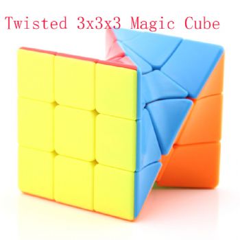 FanXin Twisted 3x3x3 Magic Cube 3x3 Torsional Professional Speed Puzzle Twisty Brain Teaser Antistress Educational Toys For Kids