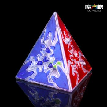 Qiyi Gear  Pyramind Transparent qiyi gear Speed Cubes Professional Cubo Magico Educational Kids Toys